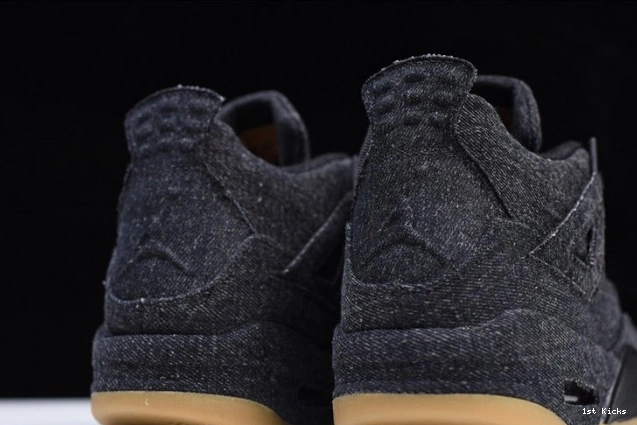 1st Kicks Shoes 4 Air Levi's Jordan 'black' AO2571-001 x 0823